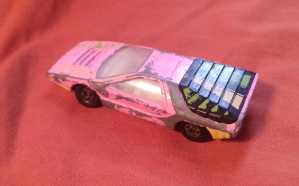 LIGHT PINK WITH STRIPES MATCHBOX ALFA CARABO