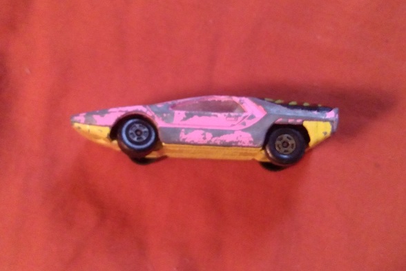 LIGHT PINK WITH STRIPES MATCHBOX ALFA CARABO