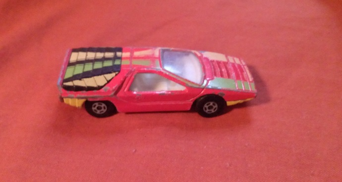 RED WITH STRIPES MATCHBOX ALFA CARABO