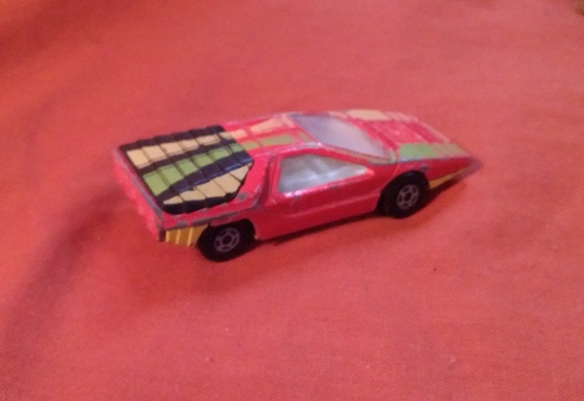 RED WITH STRIPES MATCHBOX ALFA CARABO