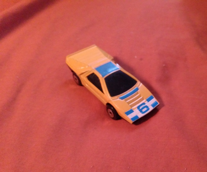 ORANGE MATCHBOX WITH NUMBER 6