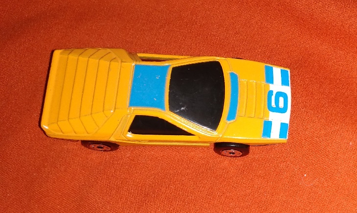 ORANGE MATCHBOX WITH NUMBER 6