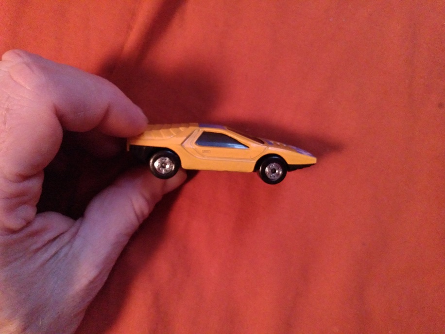 ORANGE MATCHBOX WITH NUMBER 6