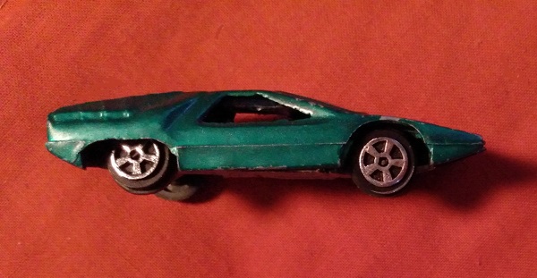 TINS TOYS DARK GREEN CARABO BERTONE T216