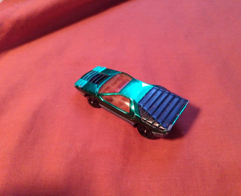 GREEN CORGI JR WITH ORANGE WINDOWS