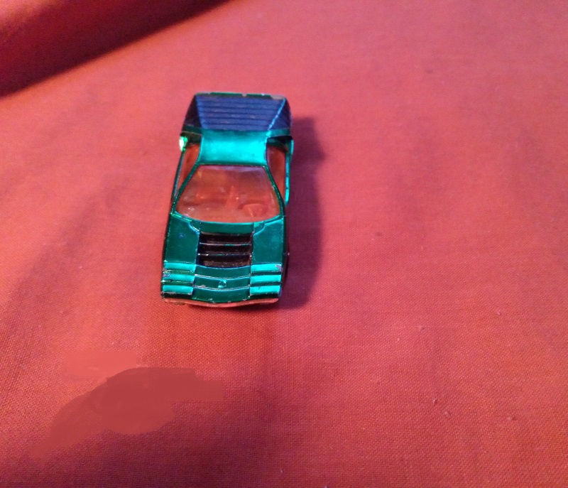 GREEN CORGI JR WITH ORANGE WINDOWS