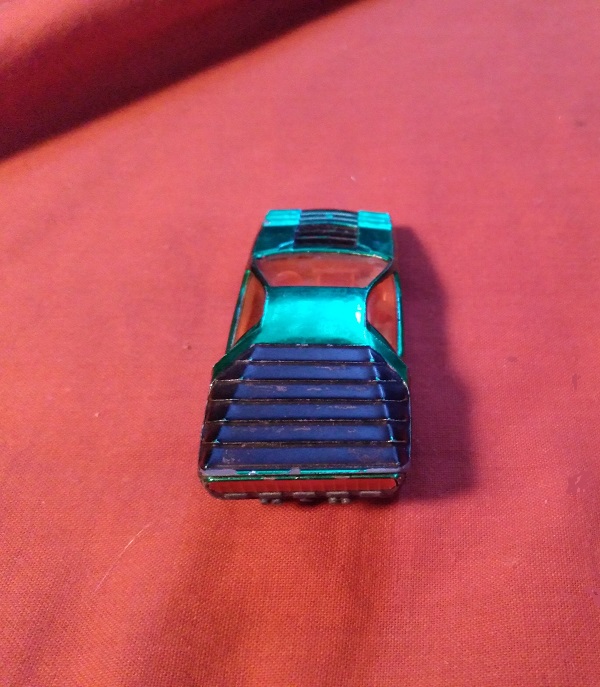 GREEN CORGI JR WITH ORANGE WINDOWS