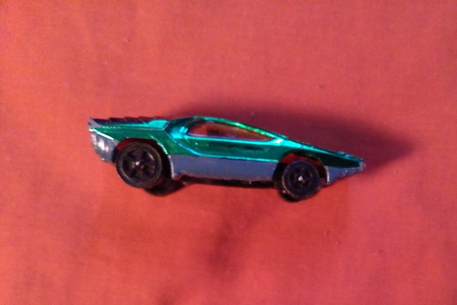 GREEN CORGI JR WITH ORANGE WINDOWS