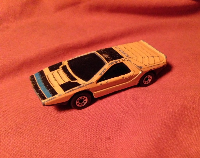 ORANGE WITH BLACK PAINT MATCHBOX ALFA CARABO