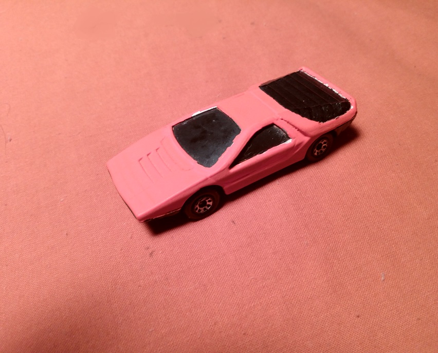 RED CUSTOM PAINTED MATCHBOX ALFA CARABO