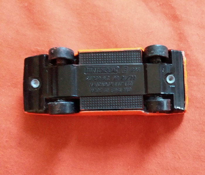 RED CUSTOM PAINTED MATCHBOX ALFA CARABO