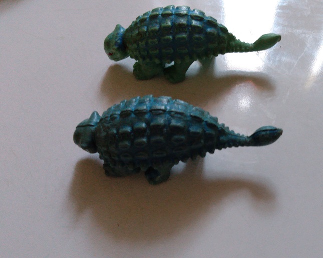TWO BIG SMALL ANKYLOSAURUS