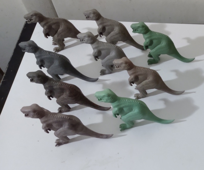 MANY LARGE MARX TYRANNOSAURUS REX