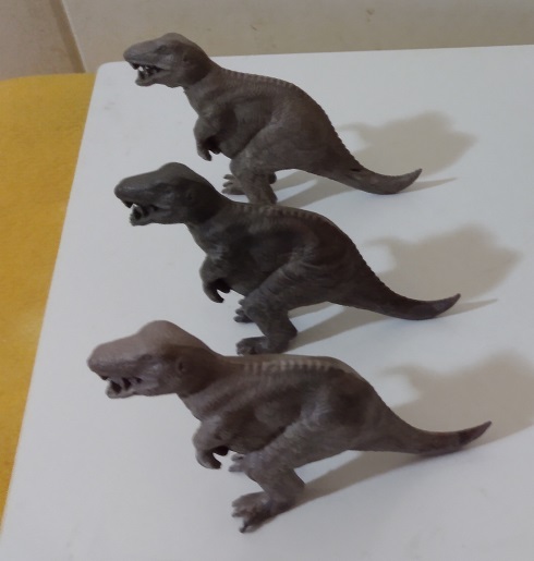 THREE LARGE MARX TYRANNOSAURUS REX