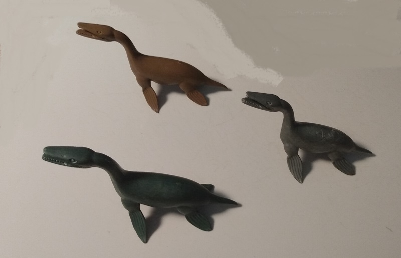 THREE RARE MARX KRONOSAURS
