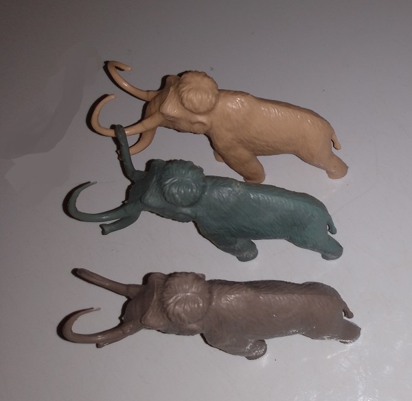 THREE MARX WOOLY MAMMOTH