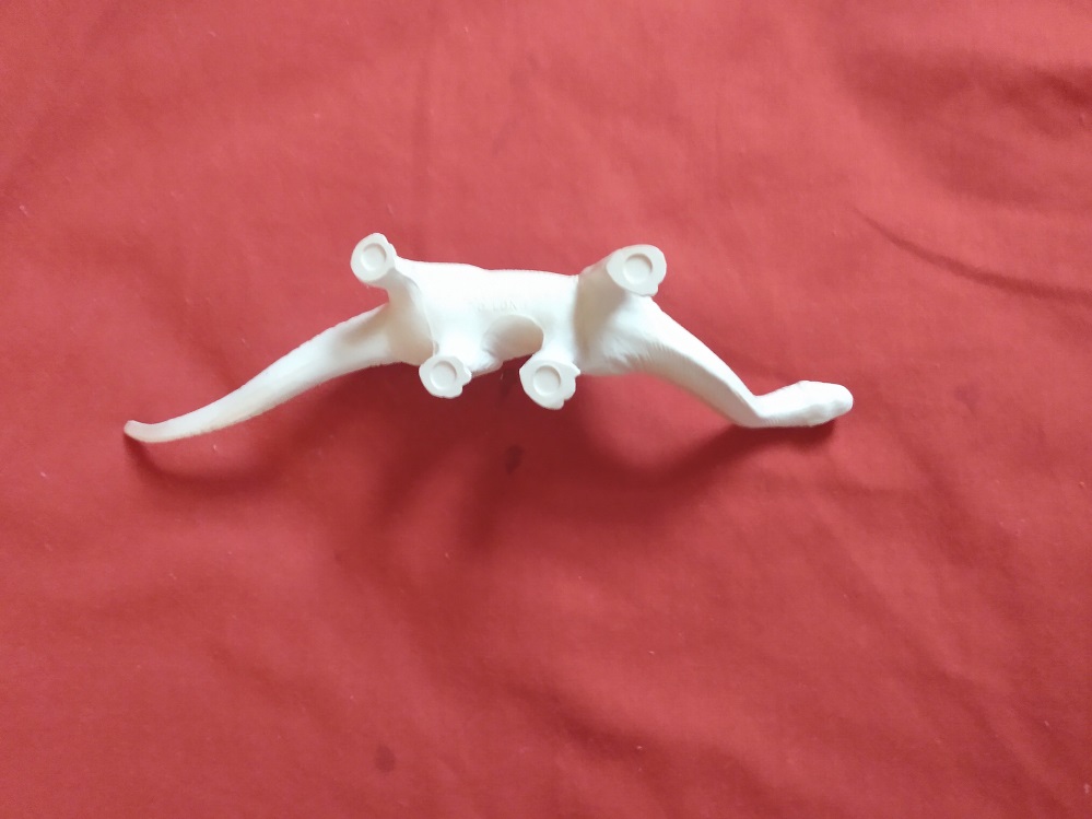 MARX BRONTOSAURUS TEST SHOT UPSIDE DOWN