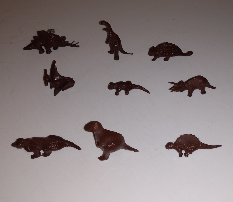 BROWN MARX MINI COPY TOY DINOSAUR