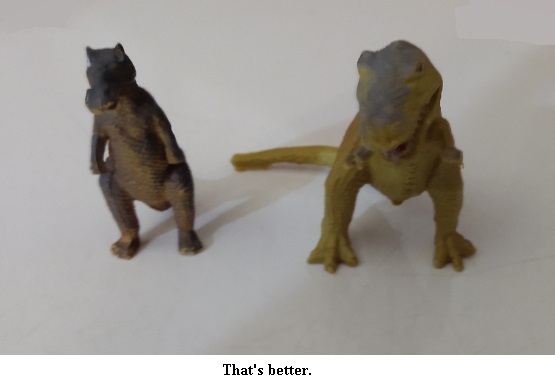 INPRO TRACHODON AND TYRANNOSAURUS