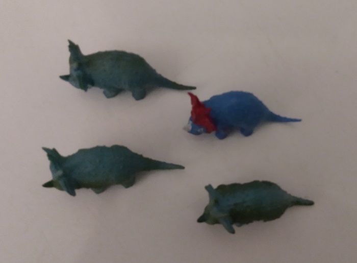FOUR STYRACOSAURUS