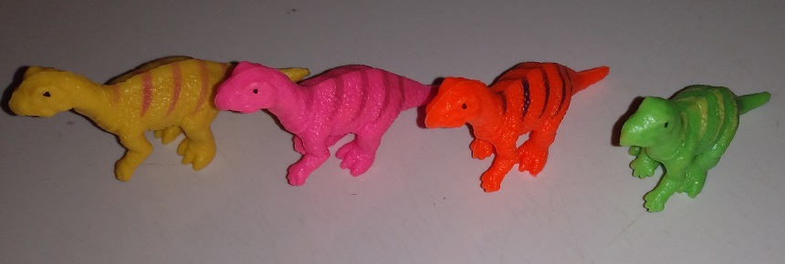 FOUR OUT OF FIVE NEON HETERODONTOSAURUS