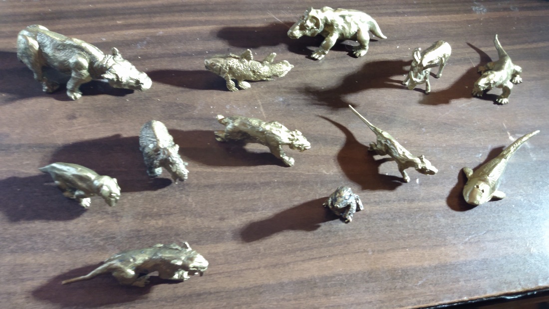 ALL OF MY SMITHSONIAN LANIER DINOSAURS AT THE TIME - GROUP PICTURE