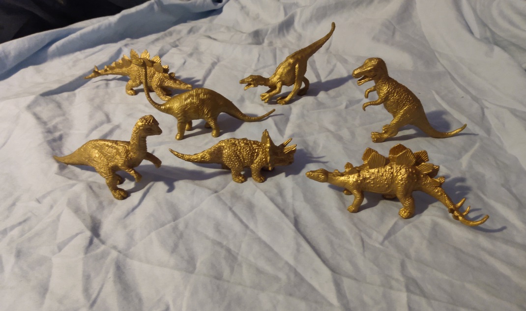GOLD DINOSAURS