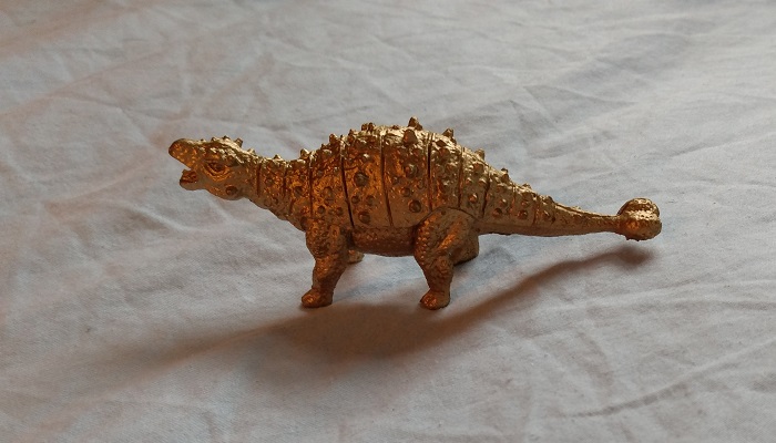 GOLD ANKYLOSAURUS