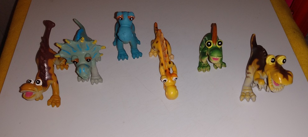 ALL SIX SMILING DINOSAURS