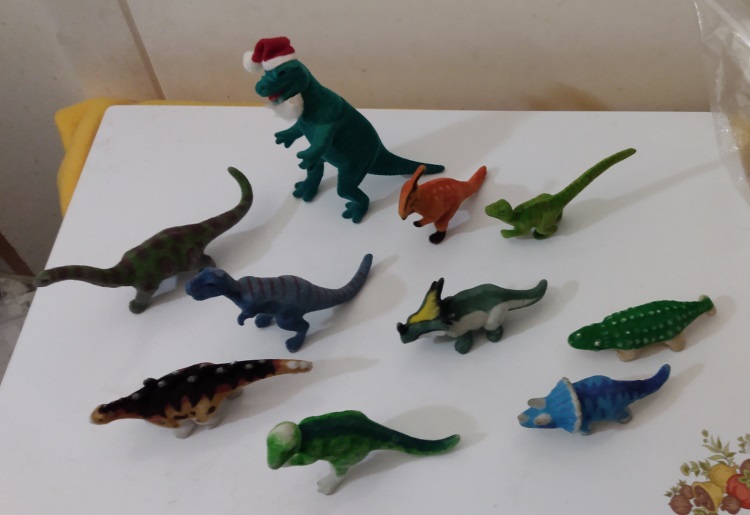 FLOCKED DINOSAURS