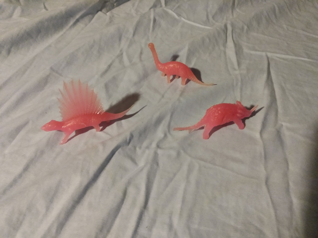 TRANSLUCENT PINK DINOSAURS