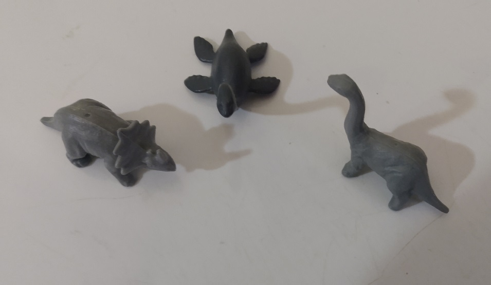 THREE KELLOGGS DINOSAURS