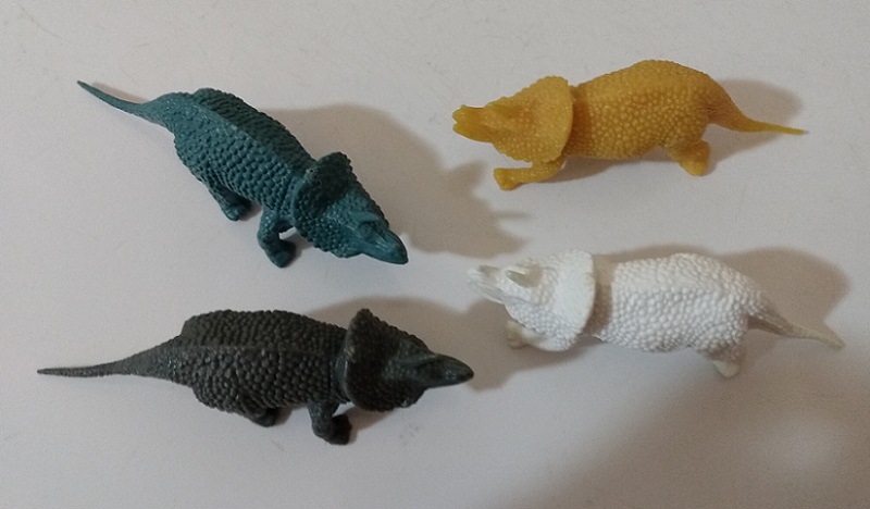 FOUR TRICERATOPS