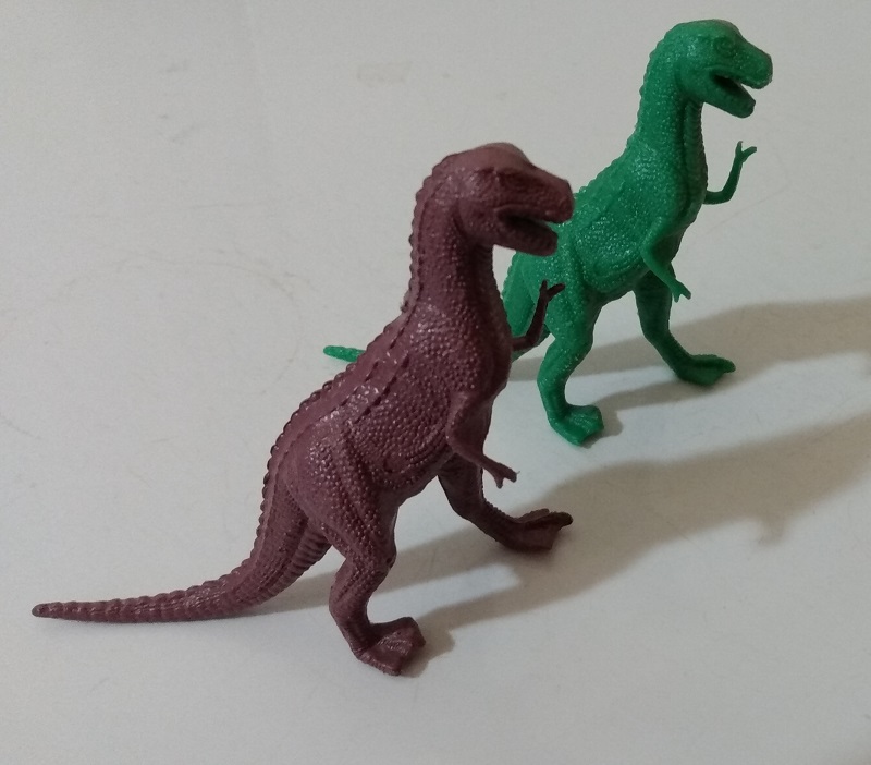 TWO TYRANNOSAURUS REXES