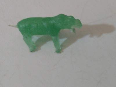 GREEN TRANSPARENT DINOSAUR