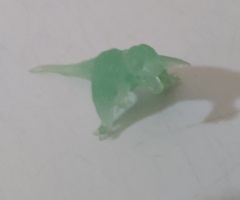 GREEN TRANSPARENT DINOSAUR