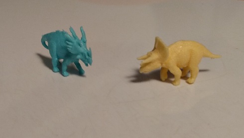 TWO CERTOPSIN DINOSAURS