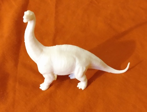 MEDIUM WHITE BRONTOSAURUS