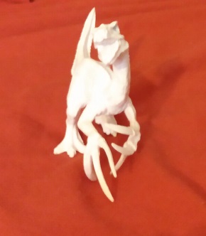 MEDIUM WHITE PAINTABLE THERIZINOSAURUS