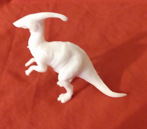 MEDIUM WHITE PARASAUROLOPHUS