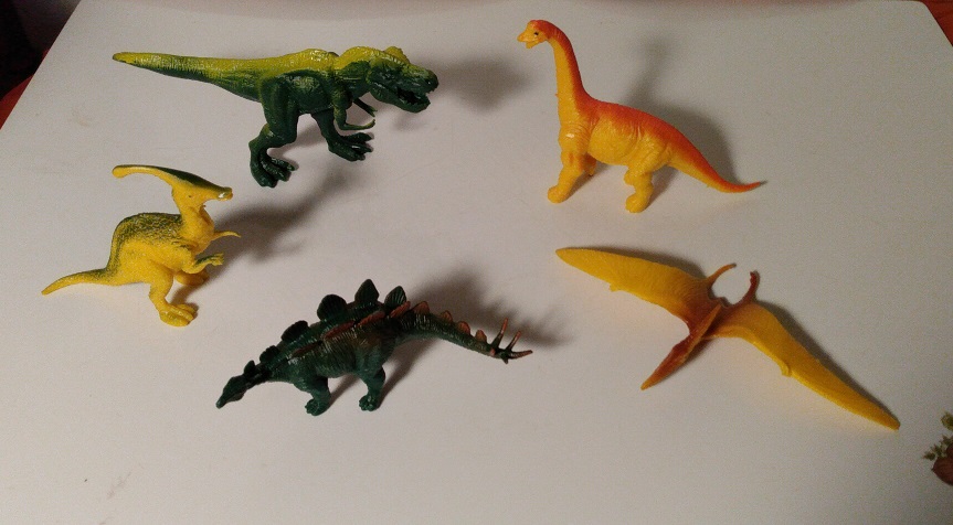 FIVE LARGER DINOSAURS 