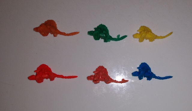 PLASTIC ROBOTIC DINOSAURS