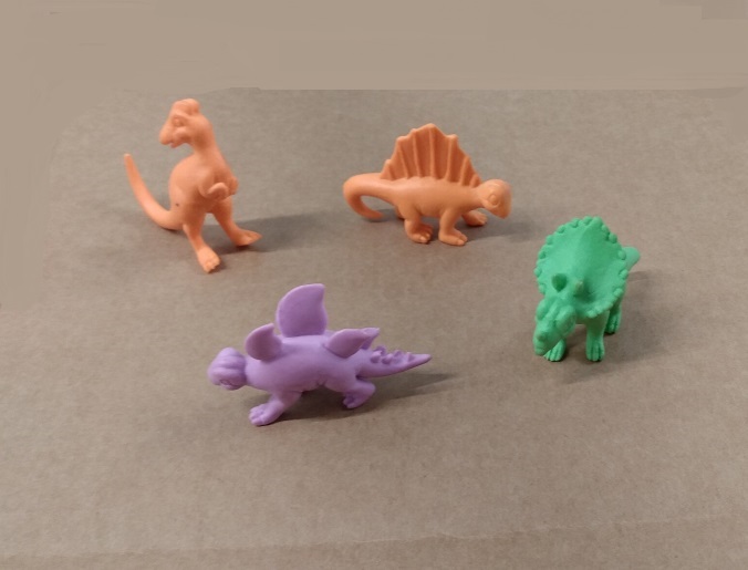 PASTEL COLORED DINOSAUR