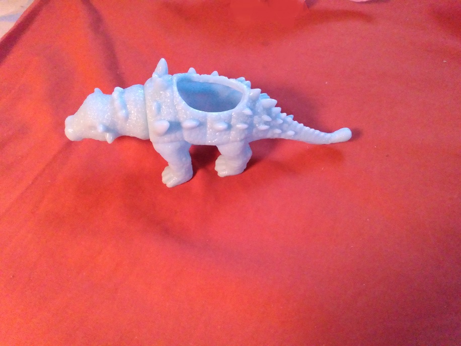BLUE ANKYLOSAURUS PLANTER