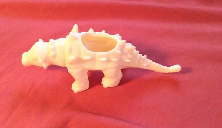YELLOW ANKYLOSAURUS PLANTER