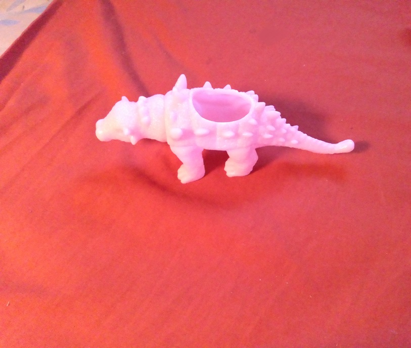 PINK ANKYLOSAURUS PLANTER