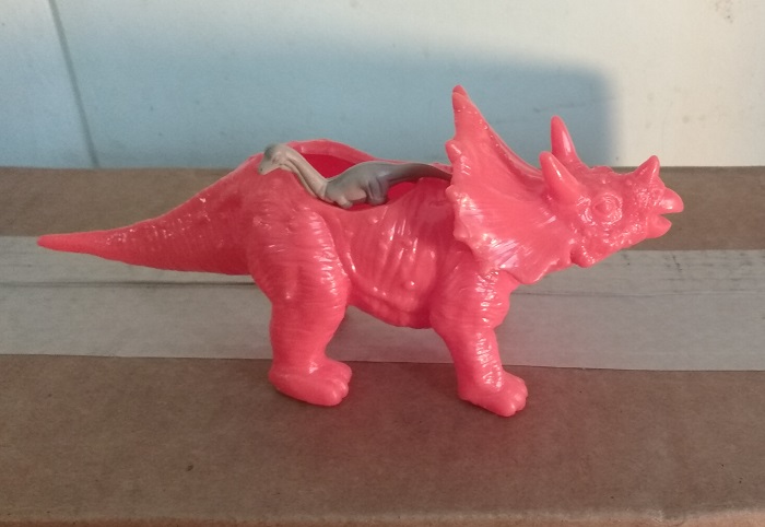TRICERATOPS PLANTER WITH RIDER