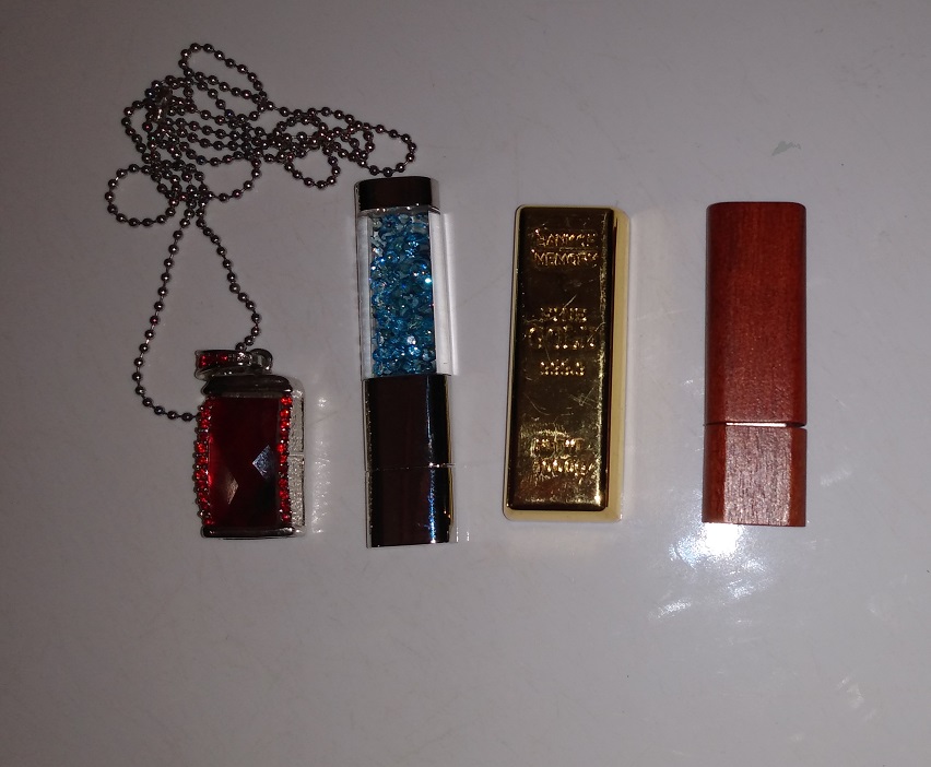 FOUR CUSTOM USB DRIVES