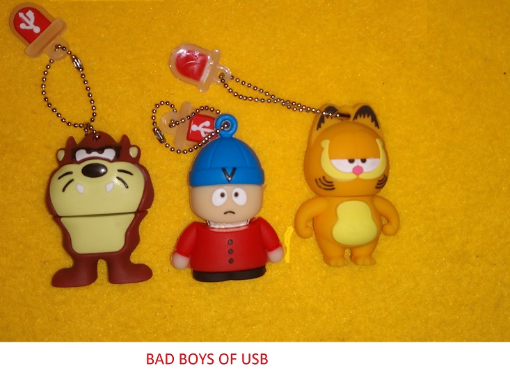 CARTMAN, GARFIELD, TAZ - THE BAD BOYS OF USB
